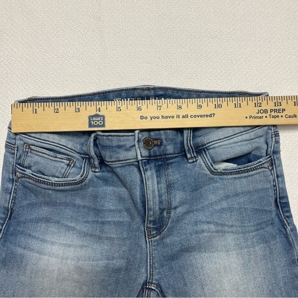 White House Black Market Jeans Crop Distressed Women's Size 0 - Picture 12 of 16
